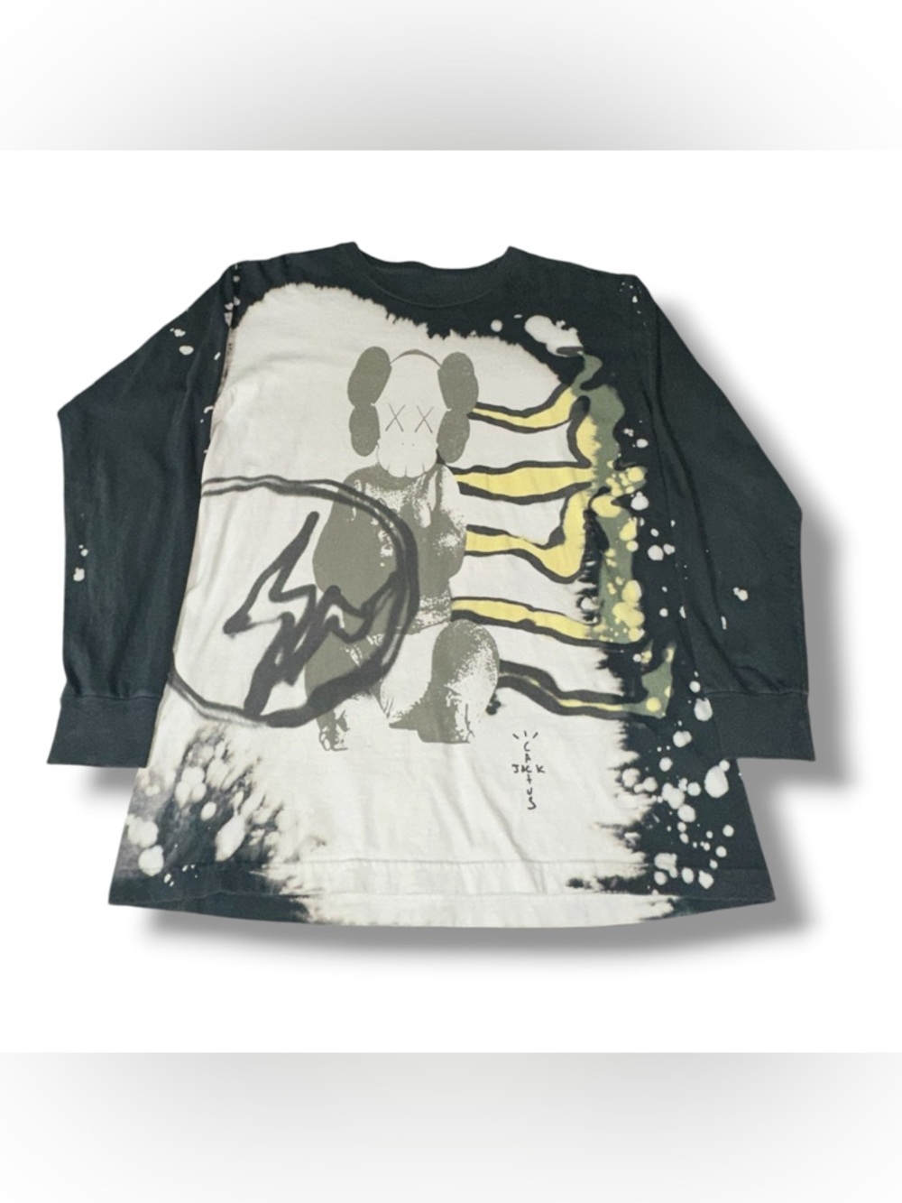 Men’s Travis Scott Cactus Jack x Kaws For Fragment Long Sleeve Shirt